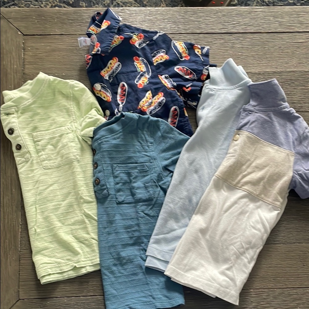OshKosh B'gosh Green and Blue Polo Shirts